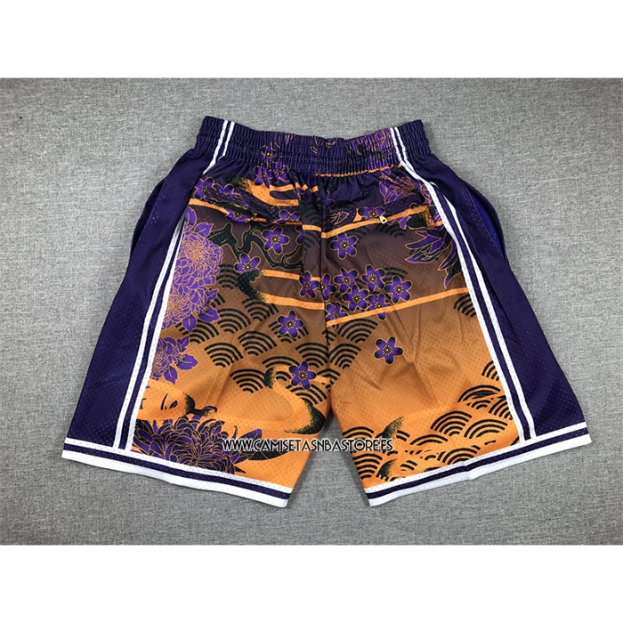 Pantalone Los Angeles Lakers Mitchell & Ness Just Don Lunar New Year Amarillo